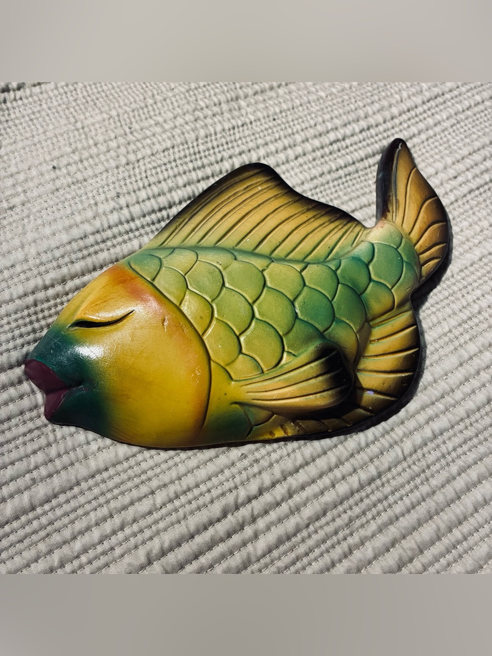 Vintage MCM Miller Studio Chalkware Fish